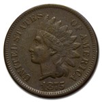 1875 Indian Head Cent XF