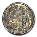 1875 Liberty Seated Dime MS-64 NGC