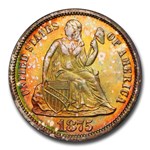 1875 Liberty Seated Dime PR-67 PCGS