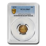 1875 Liberty Seated Dime PR-67 PCGS