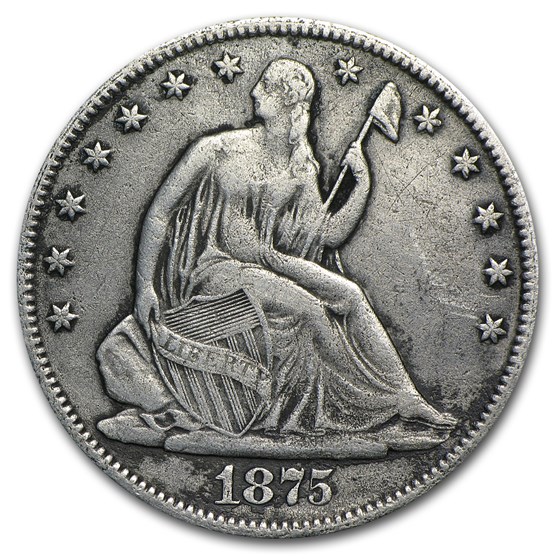1875 Liberty Seated Half Dollar VF Details 1875 Liberty Seated Half Dollar VF Details