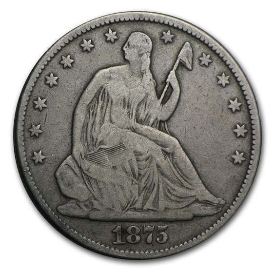 1875 Liberty Seated Half Dollar VG 1875 Liberty Seated Half Dollar VG
