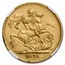 1875-M Australia Gold Sovereign Young Victoria AU-58 NGC
