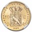 1875 Netherlands Gold 10 Gulden MS-66 NGC