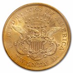 1875-S $20 Liberty Gold Double Eagle AU-55 PCGS