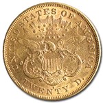1875-S $20 Liberty Gold Double Eagle AU