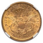 1875-S $20 Liberty Gold Double Eagle MS-61 NGC
