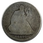 1875-S Liberty Seated Half Dollar AG