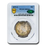 1875-S Liberty Seated Half Dollar MS-66+ PCGS CAC