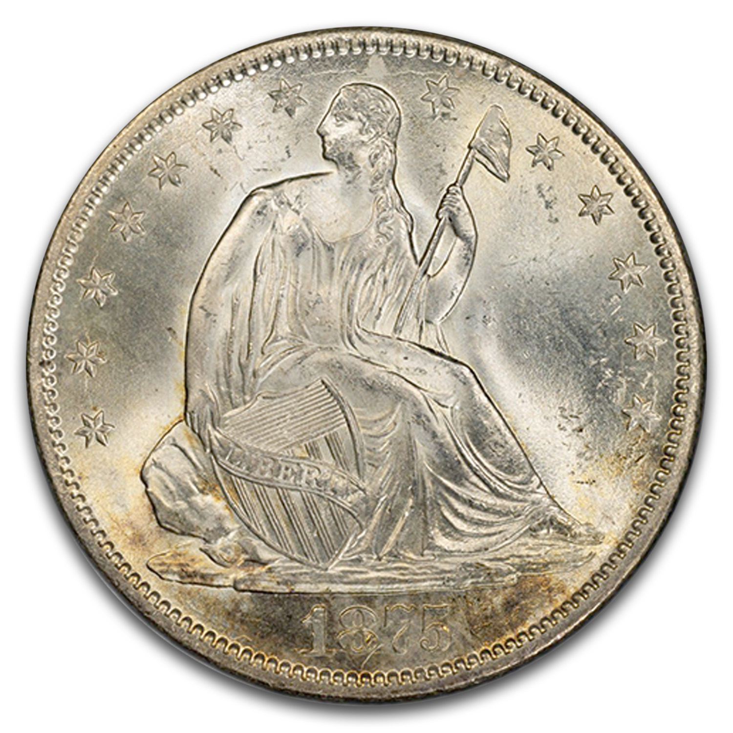 1875 S Seated Liberty Half Dollar Value - APMEX