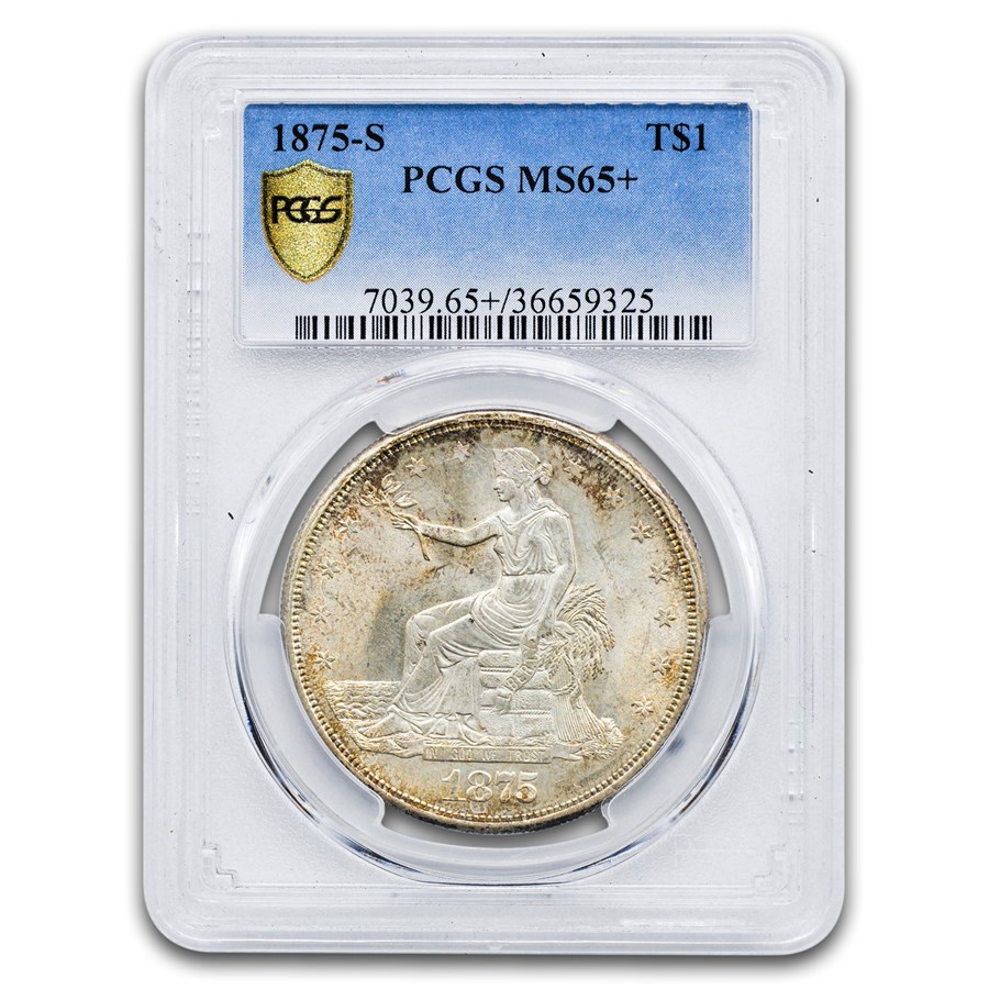 1875-S Trade Dollar MS-65+ PCGS