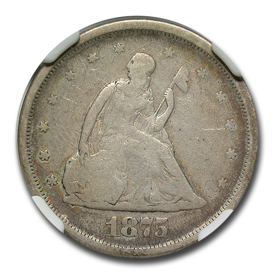 1875-S Twenty Cent Piece Fine-12 NGC