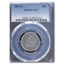 1875-S Twenty Cent Piece Fine-12 PCGS