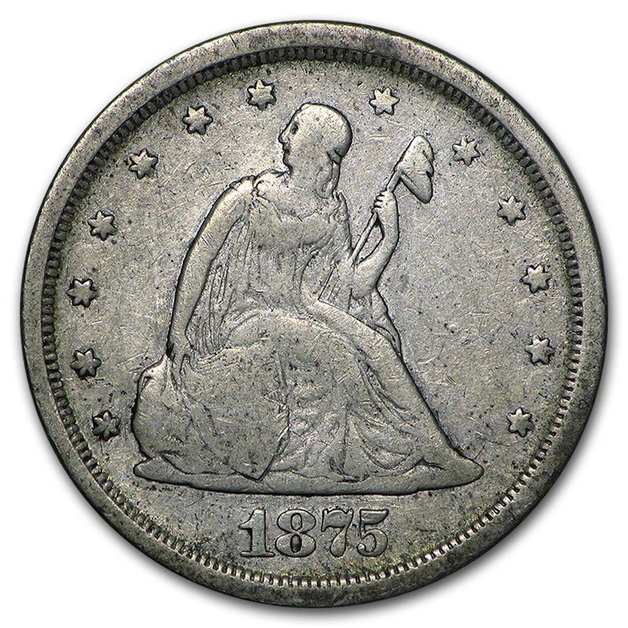 1875-S Twenty Cent Piece Fine