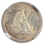 1875-S Twenty Cent Piece MS-66+ NGC