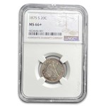 1875-S Twenty Cent Piece MS-66+ NGC