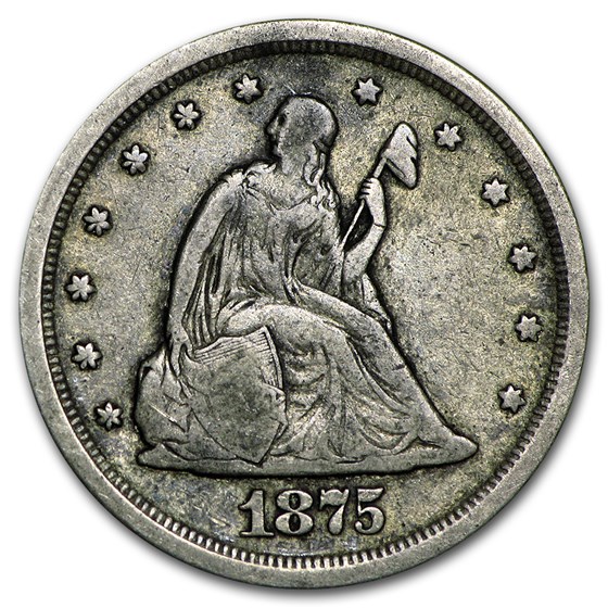 1875-S Twenty Cent Piece VF