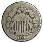 1875 Shield Nickel AG