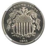1875 Shield Nickel PF-67 Cameo NGC