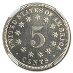 1875 Shield Nickel PF-67 Cameo NGC