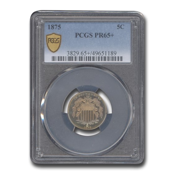 1875 Shield Nickel PR-65+ PCGS 1875 Shield Nickel PR-65+ PCGS