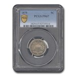1875 Shield Nickel PR-67 PCGS
