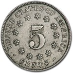 1875 Shield Nickel VF