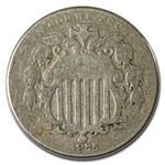 1875 Shield Nickel VG