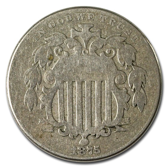 1875 Shield Nickel VG 1875 Shield Nickel VG