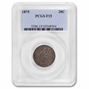 1875 Twenty Cent Piece Fine-15 PCGS