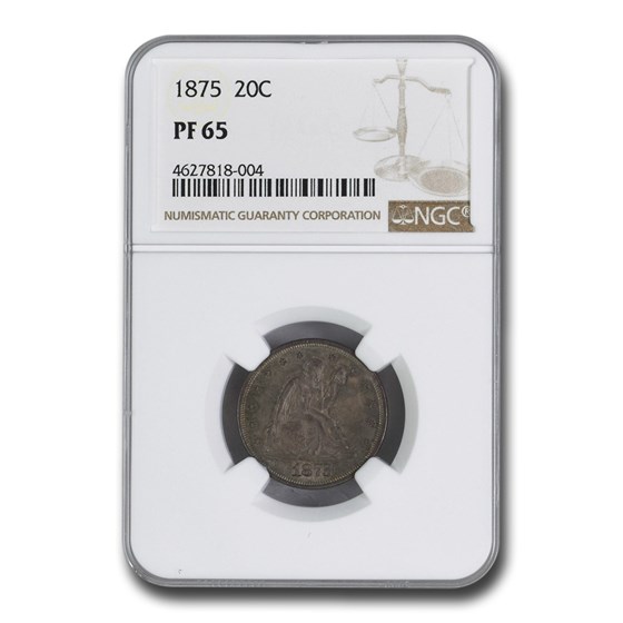 1875 Twenty Cent Piece PF-65 NGC 1875 Twenty Cent Piece PF-65 NGC