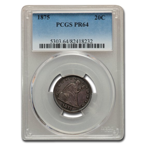 1875 Twenty Cent Piece PR-64 PCGS 1875 Twenty Cent Piece PR-64 PCGS