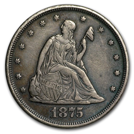 1875 Twenty Cent Piece XF 1875 Twenty Cent Piece XF