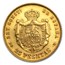 1876-1880 Spain Gold 25 Pesetas Alfonso XII Avg Circ