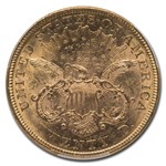 1876 $20 Liberty Gold Double Eagle MS-60 PCGS