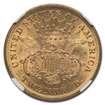1876 $20 Liberty Gold Double Eagle MS-61 NGC CAC