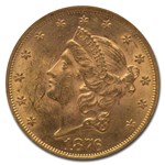 1876 $20 Liberty Gold Double Eagle MS-61 NGC