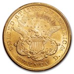 1876 $20 Liberty Gold Double Eagle MS-61 PCGS