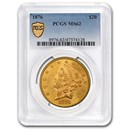 1876 $20 Liberty Gold Double Eagle MS-62 PCGS