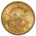 1876 $20 Liberty Gold Double Eagle XF