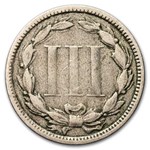 1876 3 Cent Nickel VG