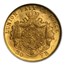 1876 Belgium Gold 20 Francs Leopold II MS-64 PCGS