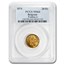 1876 Belgium Gold 20 Francs Leopold II MS-64 PCGS