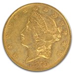 1876-CC $20 Liberty Gold Double Eagle AU-50 PCGS