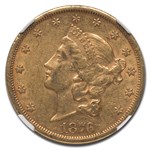 1876-CC $20 Liberty Gold Double Eagle AU-53 NGC