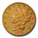 1876-CC $20 Liberty Gold Double Eagle AU-55 PCGS CAC