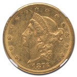 1876-CC $20 Liberty Gold Double Eagle AU-58 NGC