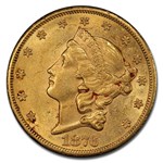 1876-CC $20 Liberty Gold Double Eagle AU-58 PCGS