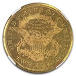 1876-CC $20 Liberty Gold Double Eagle MS-60 NGC