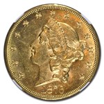 1876-CC $20 Liberty Gold Double Eagle MS-60 NGC